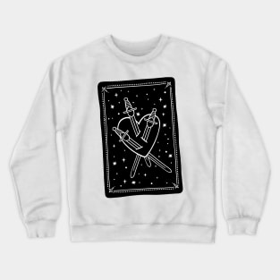 Three of Swords Tarot Crewneck Sweatshirt